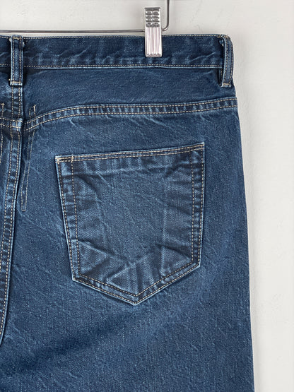 Rick Owens DRKSHDW SS16 'Cyclops' Torrence Cut Denim Jeans