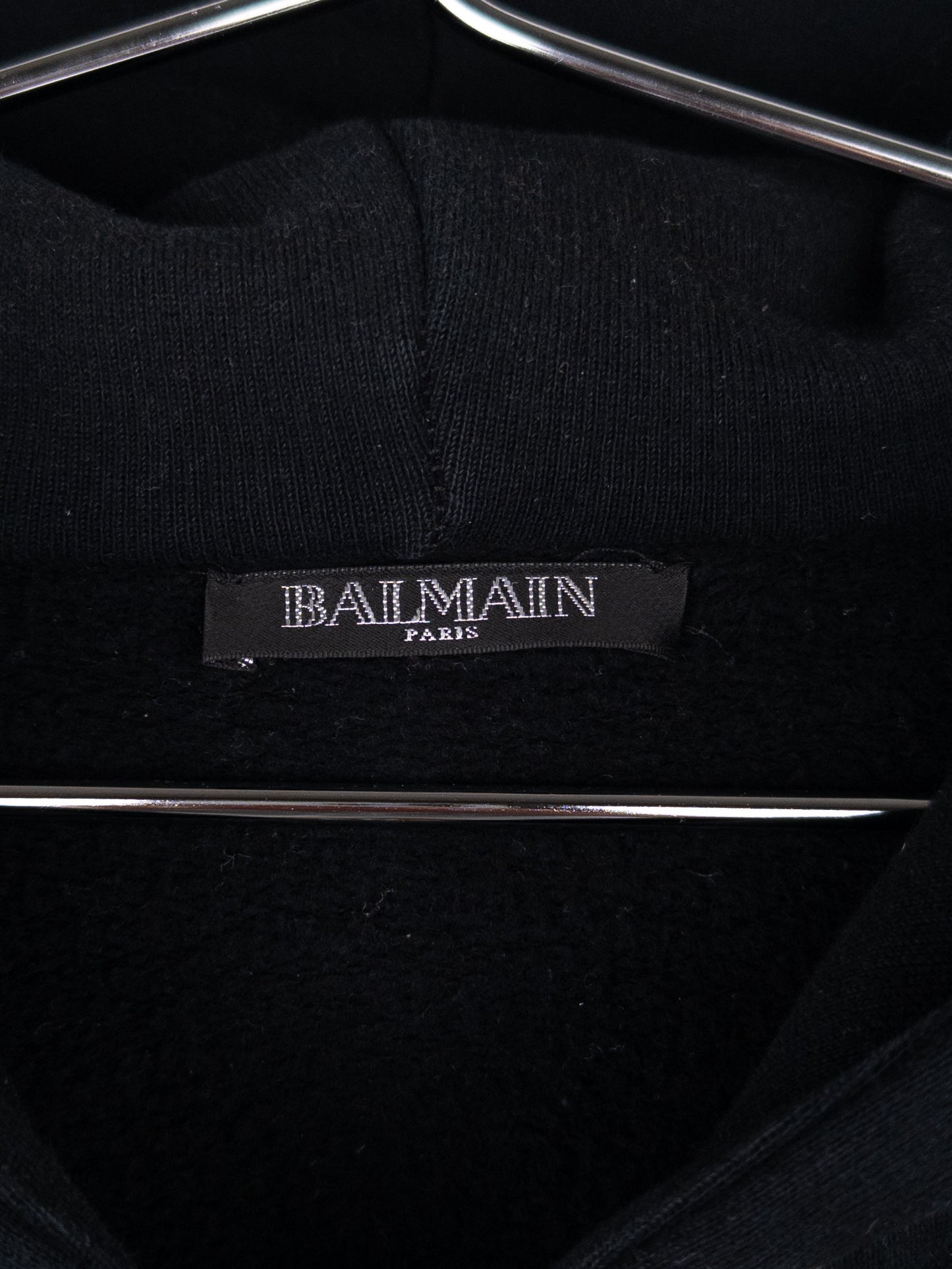 Balmain by Olivier Rousteing 2010s Leather Biker Zip-Hoodie