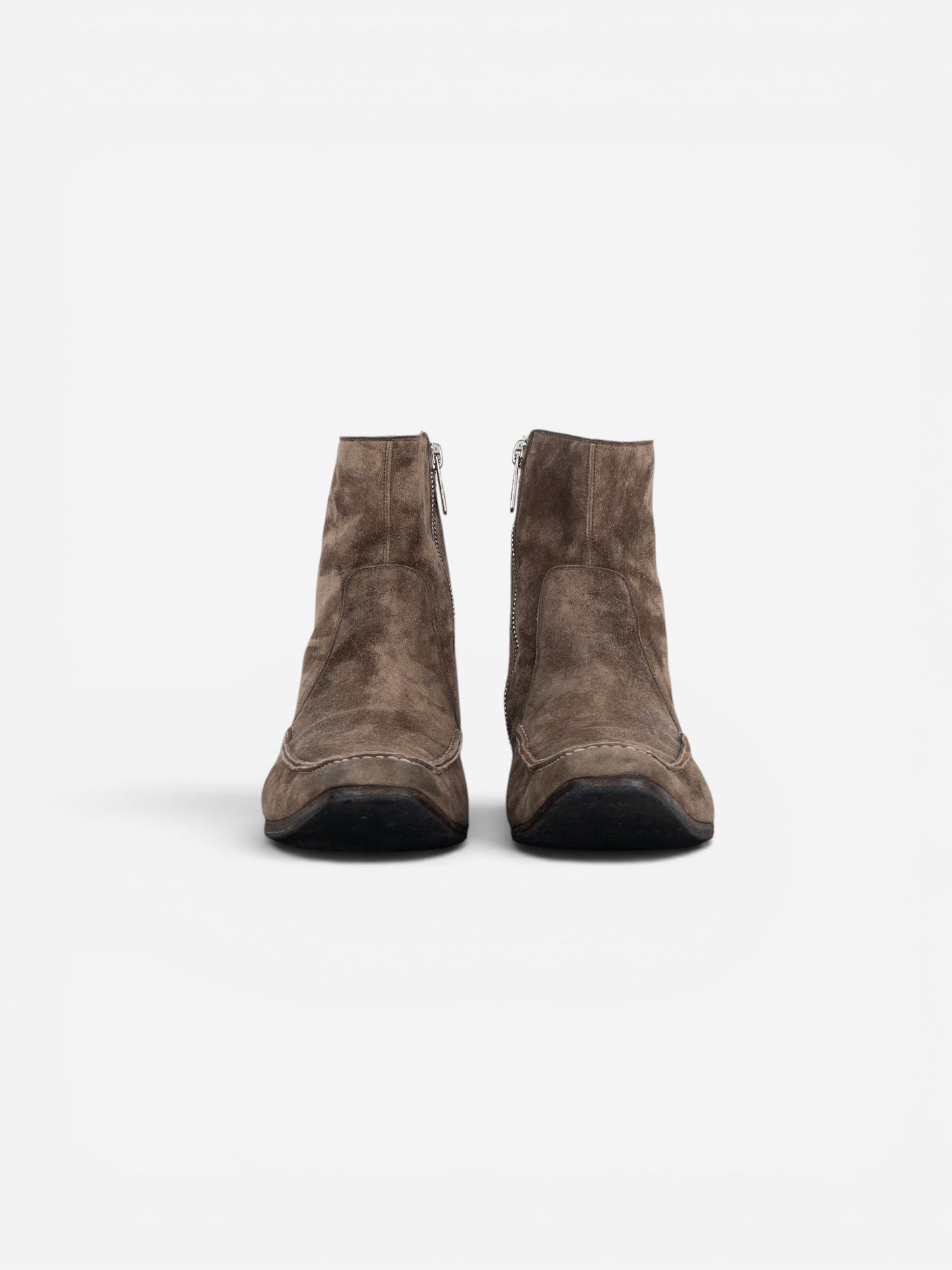 Yves Saint Laurent Rive Gauche by Tom Ford 1990s Suede Zip Ankle Boots – photo 5