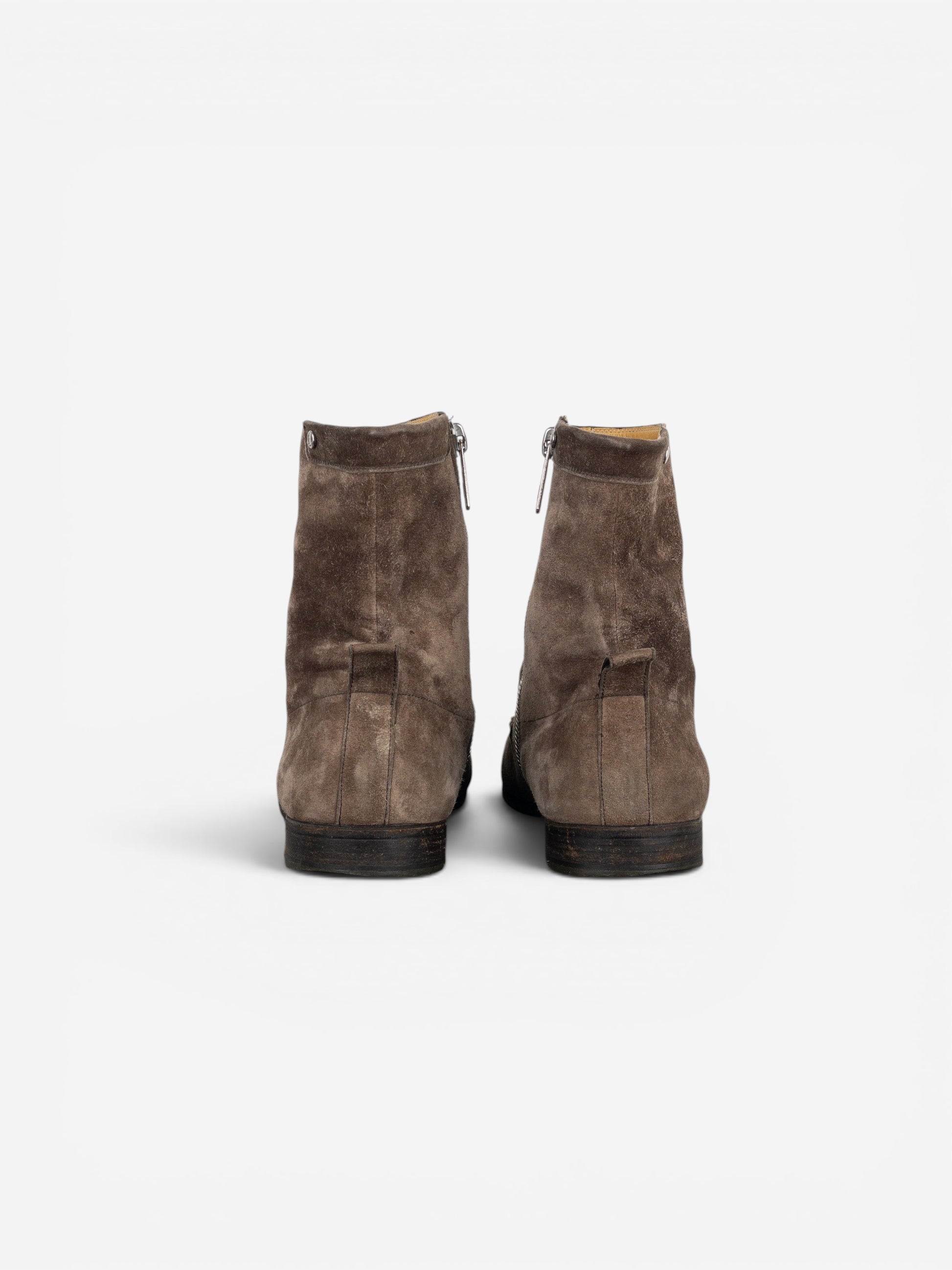 Yves Saint Laurent Rive Gauche by Tom Ford 1990s Suede Zip Ankle Boots – photo 6
