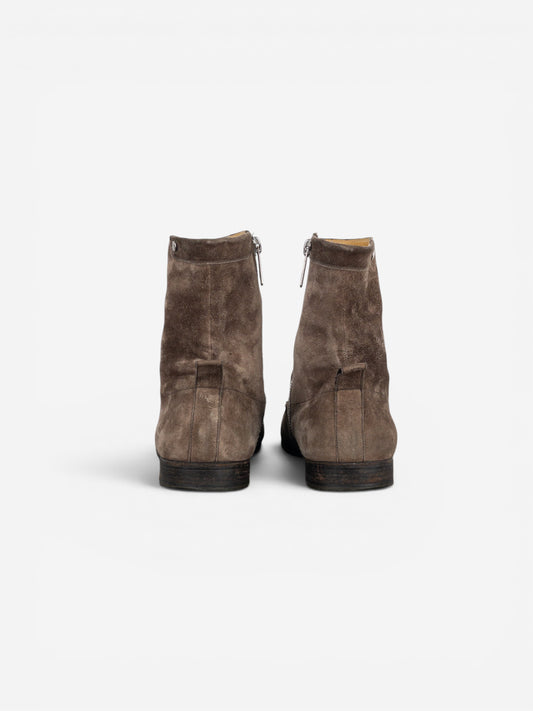 Yves Saint Laurent Rive Gauche by Tom Ford 1990s Suede Zip Ankle Boots – photo 6
