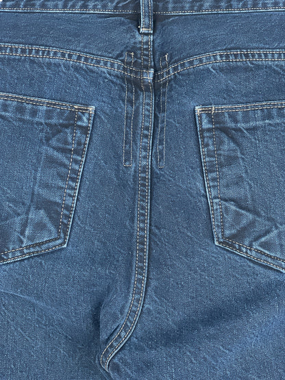 Rick Owens DRKSHDW SS16 'Cyclops' Torrence Cut Denim Jeans