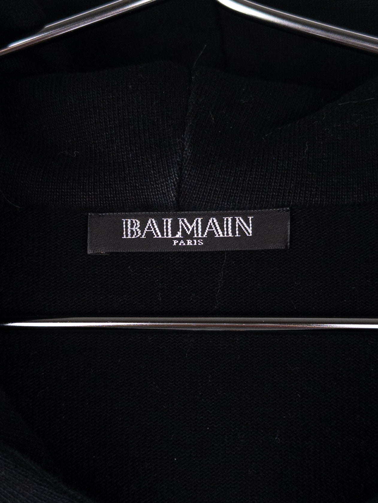 Balmain by Olivier Rousteing 2010s Biker Quarter-Zip Hoodie