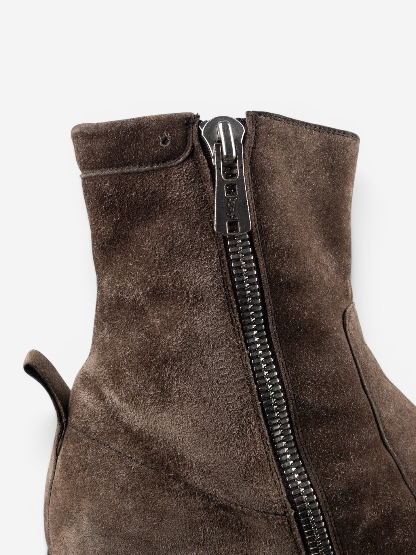 Yves Saint Laurent Rive Gauche by Tom Ford 1990s Suede Zip Ankle Boots – photo 8