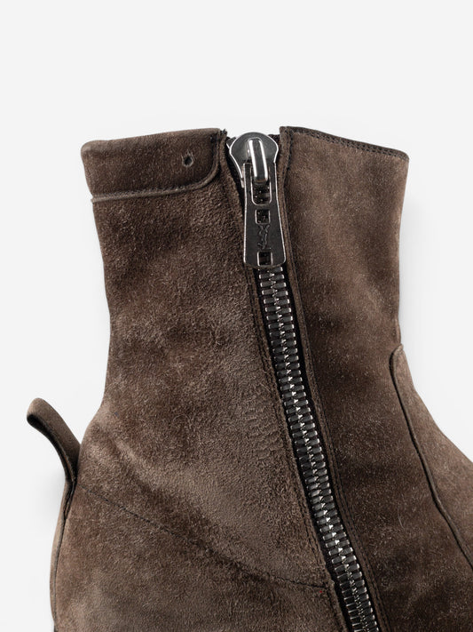 Yves Saint Laurent Rive Gauche by Tom Ford 1990s Suede Zip Ankle Boots – photo 8