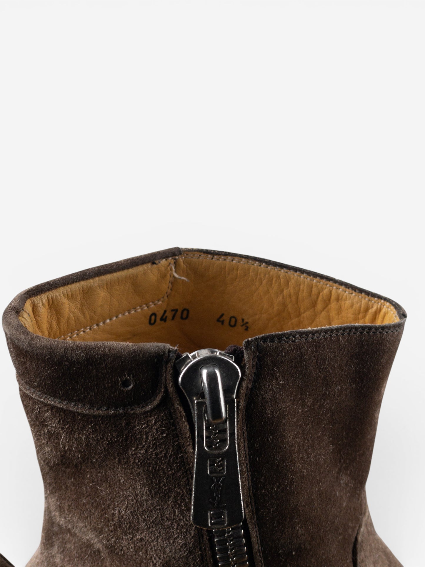 Yves Saint Laurent Rive Gauche by Tom Ford 1990s Suede Zip Ankle Boots – photo 9