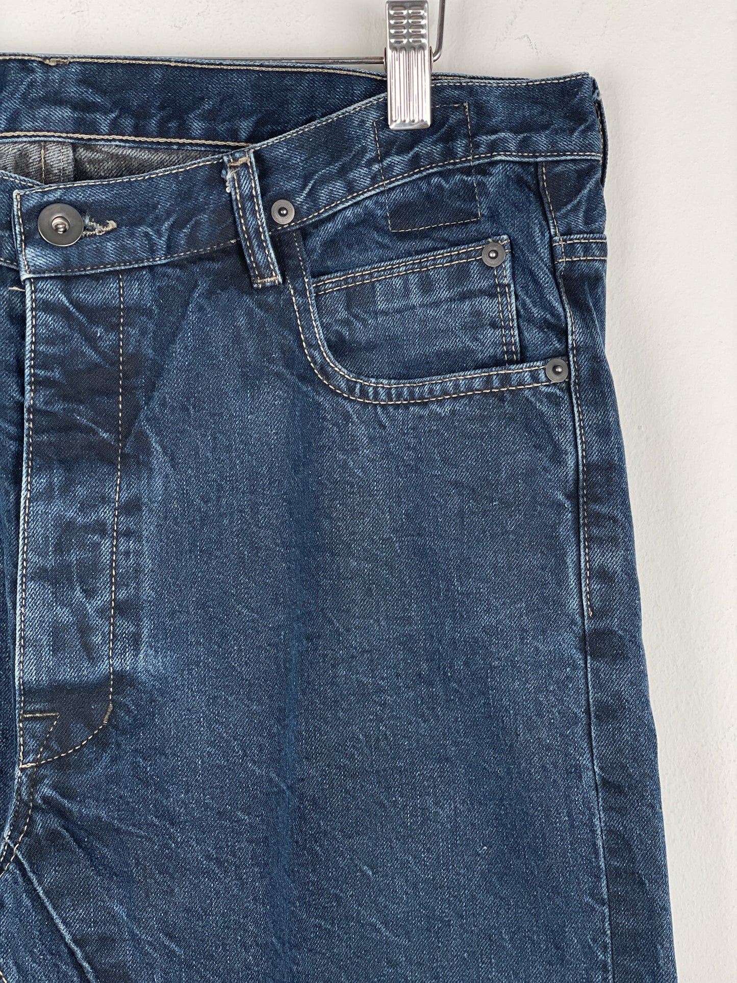 Rick Owens DRKSHDW SS16 'Cyclops' Torrence Cut Denim Jeans