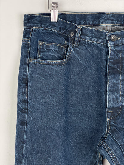 Rick Owens DRKSHDW SS16 'Cyclops' Torrence Cut Denim Jeans