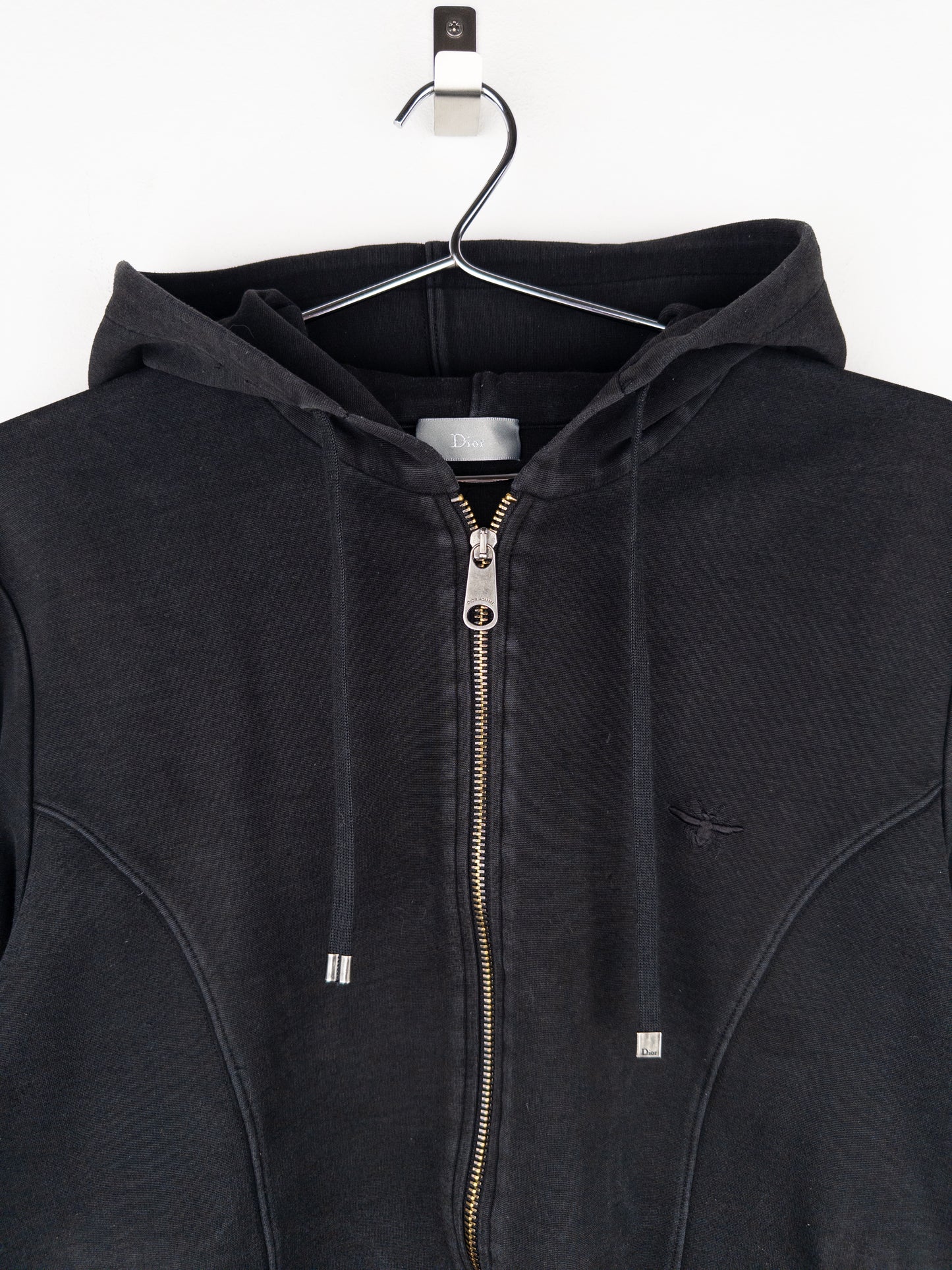 Dior Homme by Hedi Slimane SS04 Panelled Bee Zip Hoodie