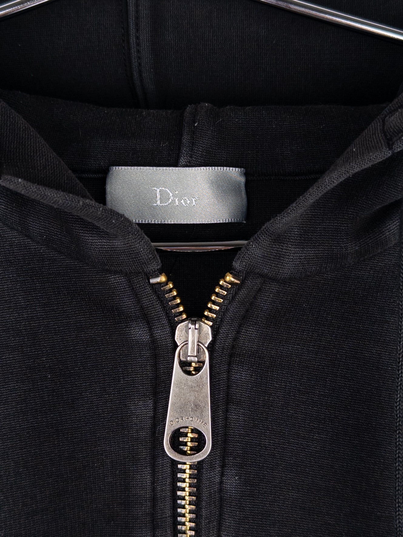 Dior Homme by Hedi Slimane SS04 Panelled Bee Zip Hoodie