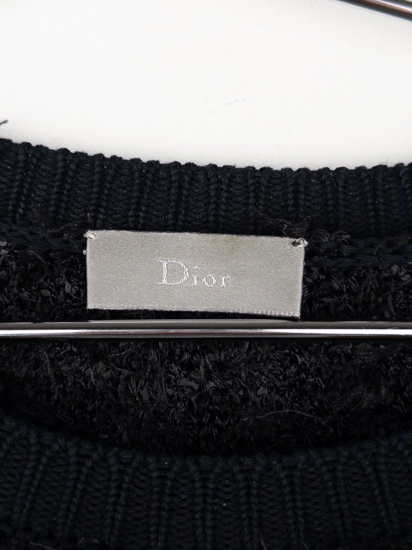 Dior Homme by Kris van Assche SS09 Fuzzy Boucle Knit Sweater