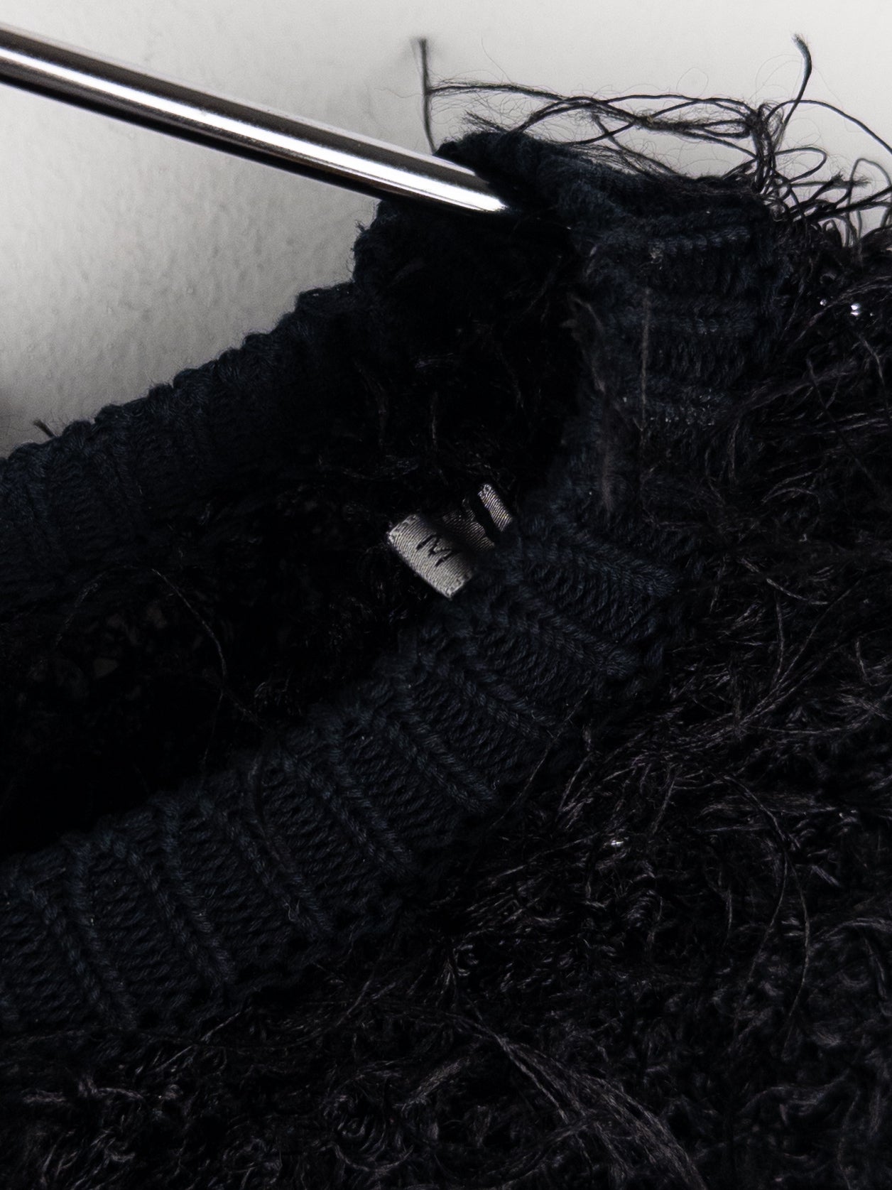 Dior Homme by Kris van Assche SS09 Fuzzy Boucle Knit Sweater