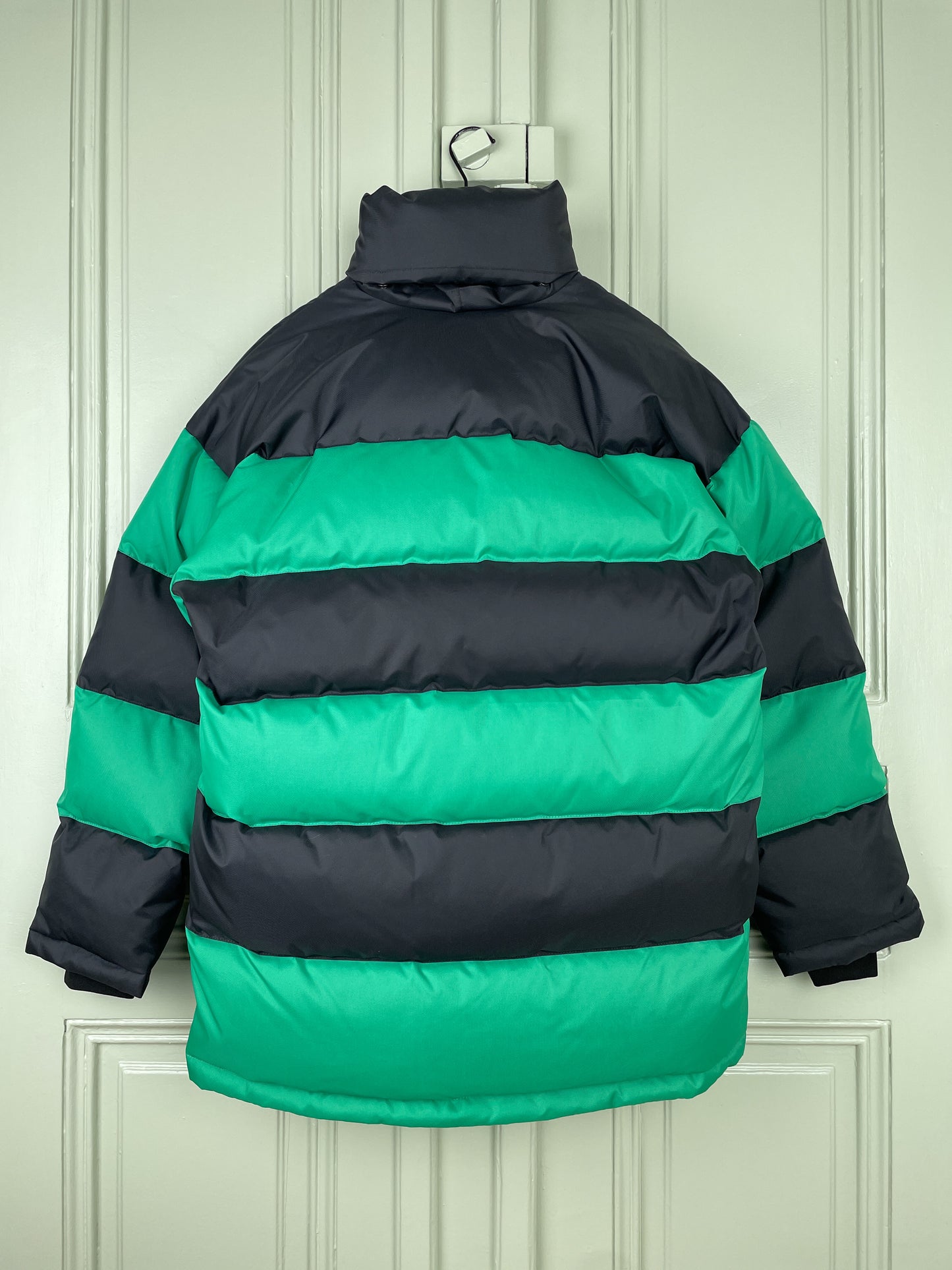 Balenciaga AW18 Oversize Striped Down Puffer Jacket