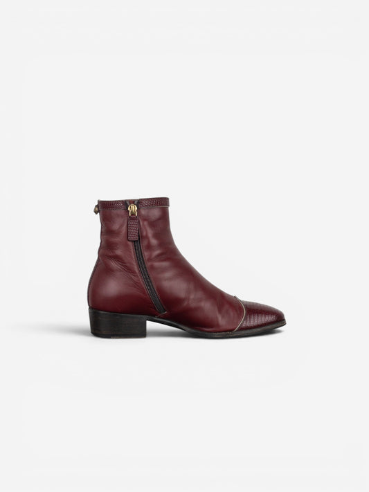 Gucci SS18 Lizard Skin Dragon Embroidery Ankle Boots – photo 4
