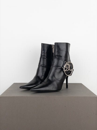 Dior by Galliano 2000s ‘Diva’ Buckle Ankle Heel Boots