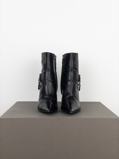 Dior by Galliano 2000s ‘Diva’ Buckle Ankle Heel Boots