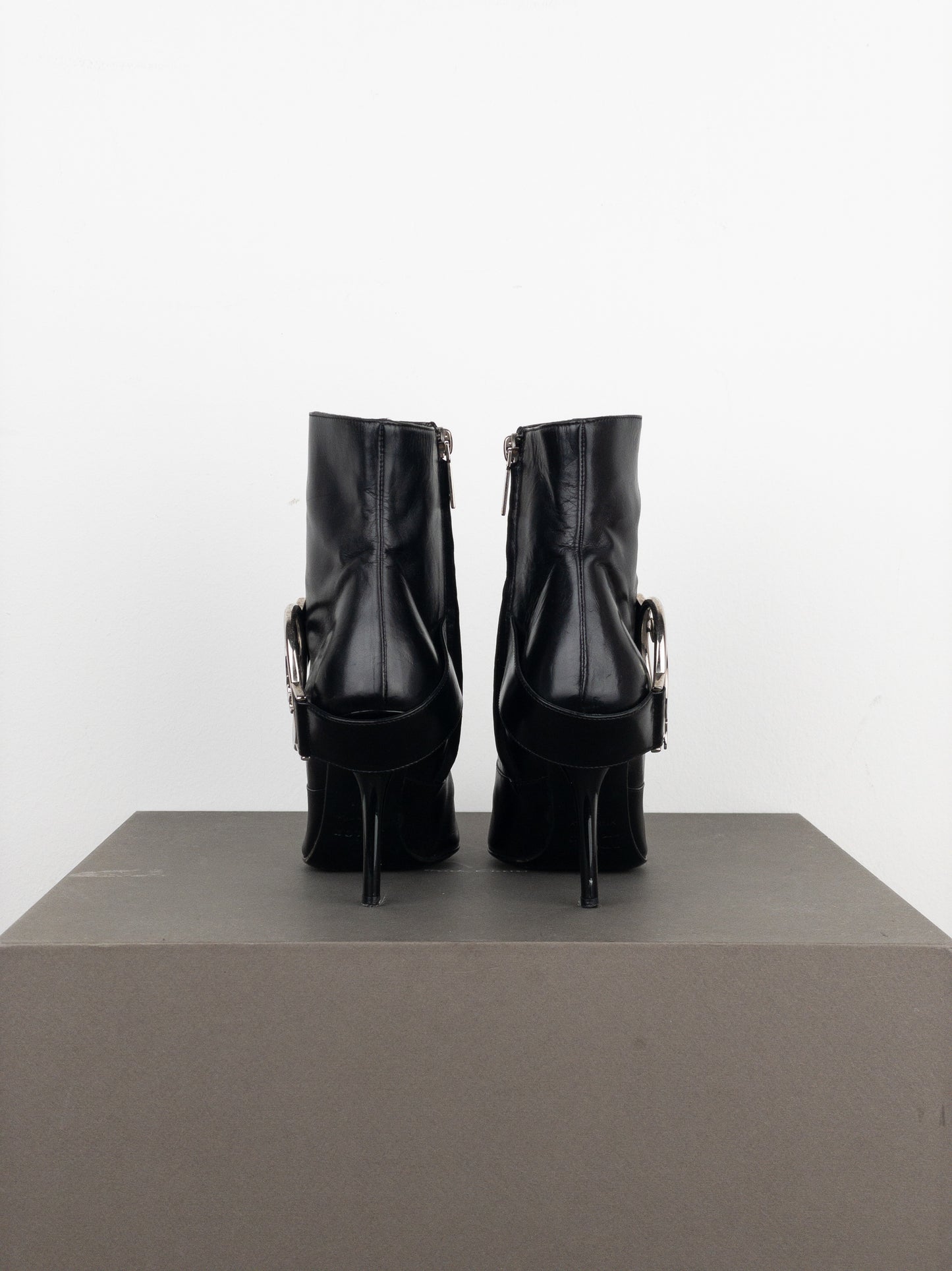 Dior by Galliano 2000s ‘Diva’ Buckle Ankle Heel Boots