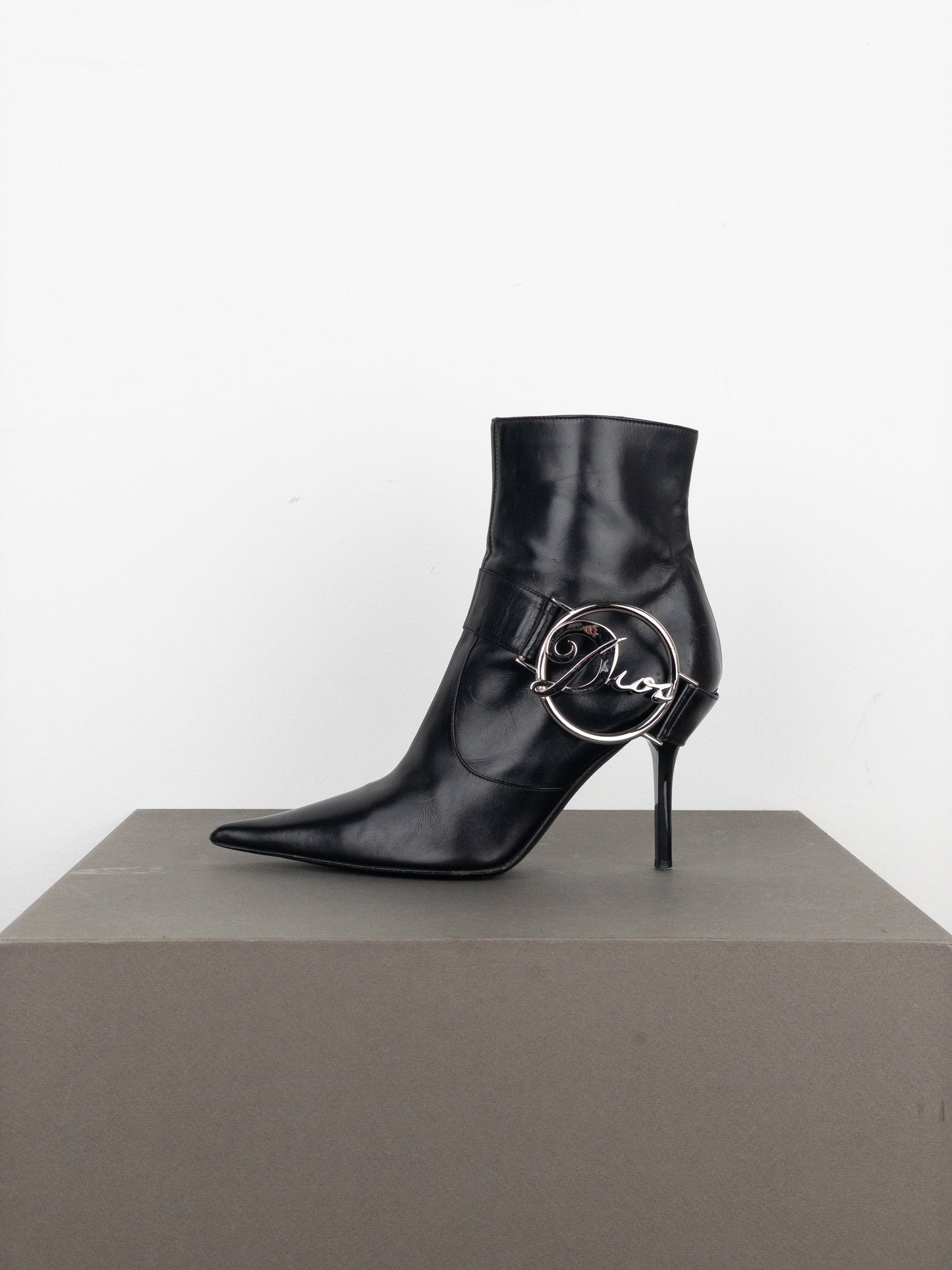 Dior by Galliano 2000s ‘Diva’ Buckle Ankle Heel Boots