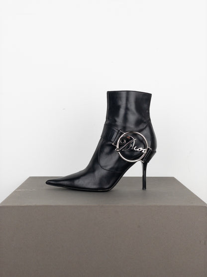 Dior by Galliano 2000s ‘Diva’ Buckle Ankle Heel Boots