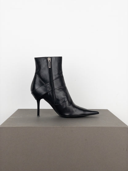 Dior by Galliano 2000s ‘Diva’ Buckle Ankle Heel Boots