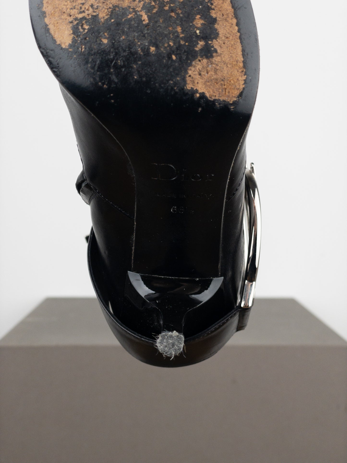 Dior by Galliano 2000s ‘Diva’ Buckle Ankle Heel Boots