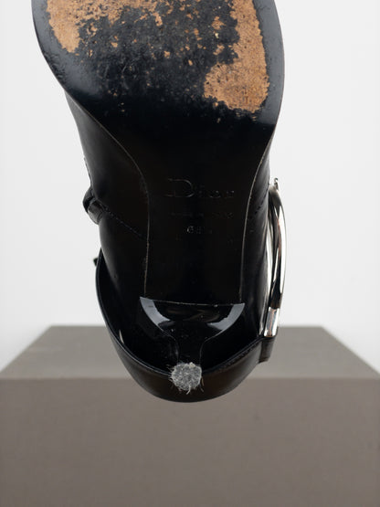 Dior by Galliano 2000s ‘Diva’ Buckle Ankle Heel Boots