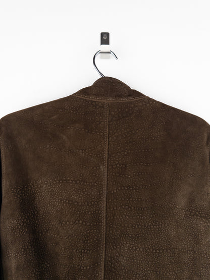 Gucci by Frida Giannini 2000s Swedish Military Leather Bomber Jacket
