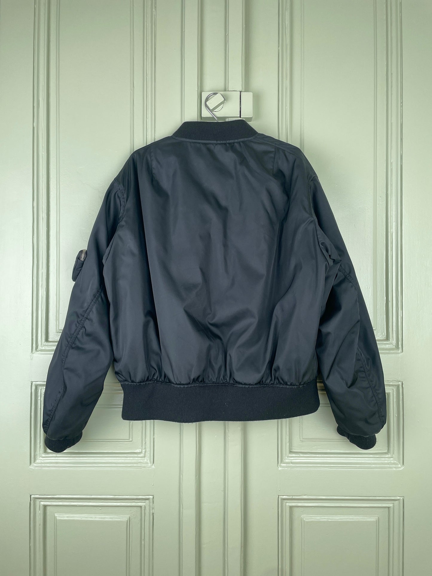 Prada AW21 RE-NYLON Oversized MA-1 Bomber Jacket