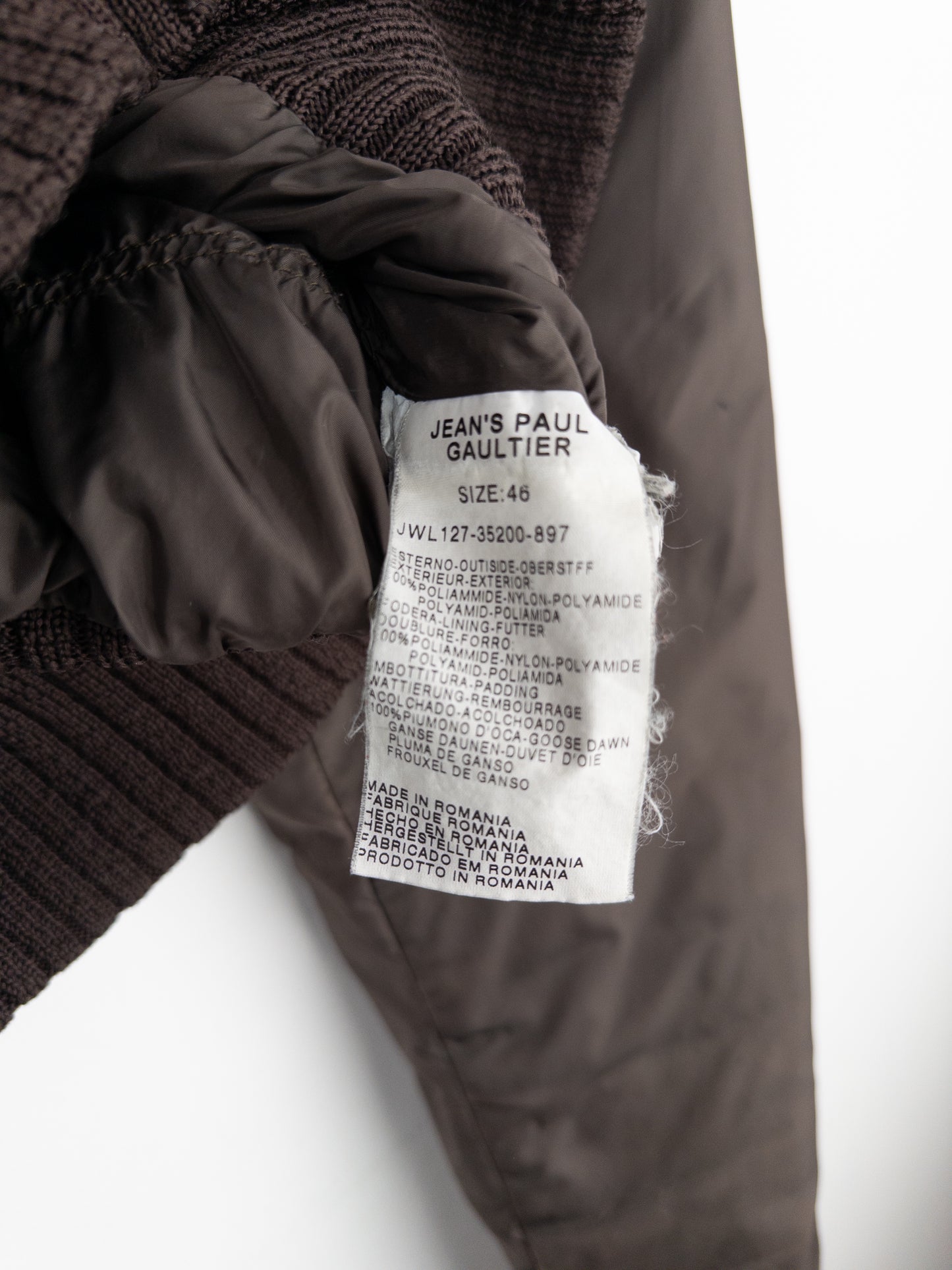 Jean Paul Gaultier 1990s Cropped Puffer Bomber Jacket