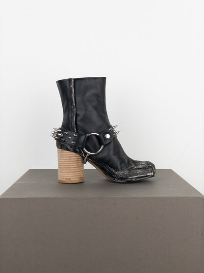 Maison Margiela SS20 Studded ‘Punk’ Tabi Ankle Heel Boots