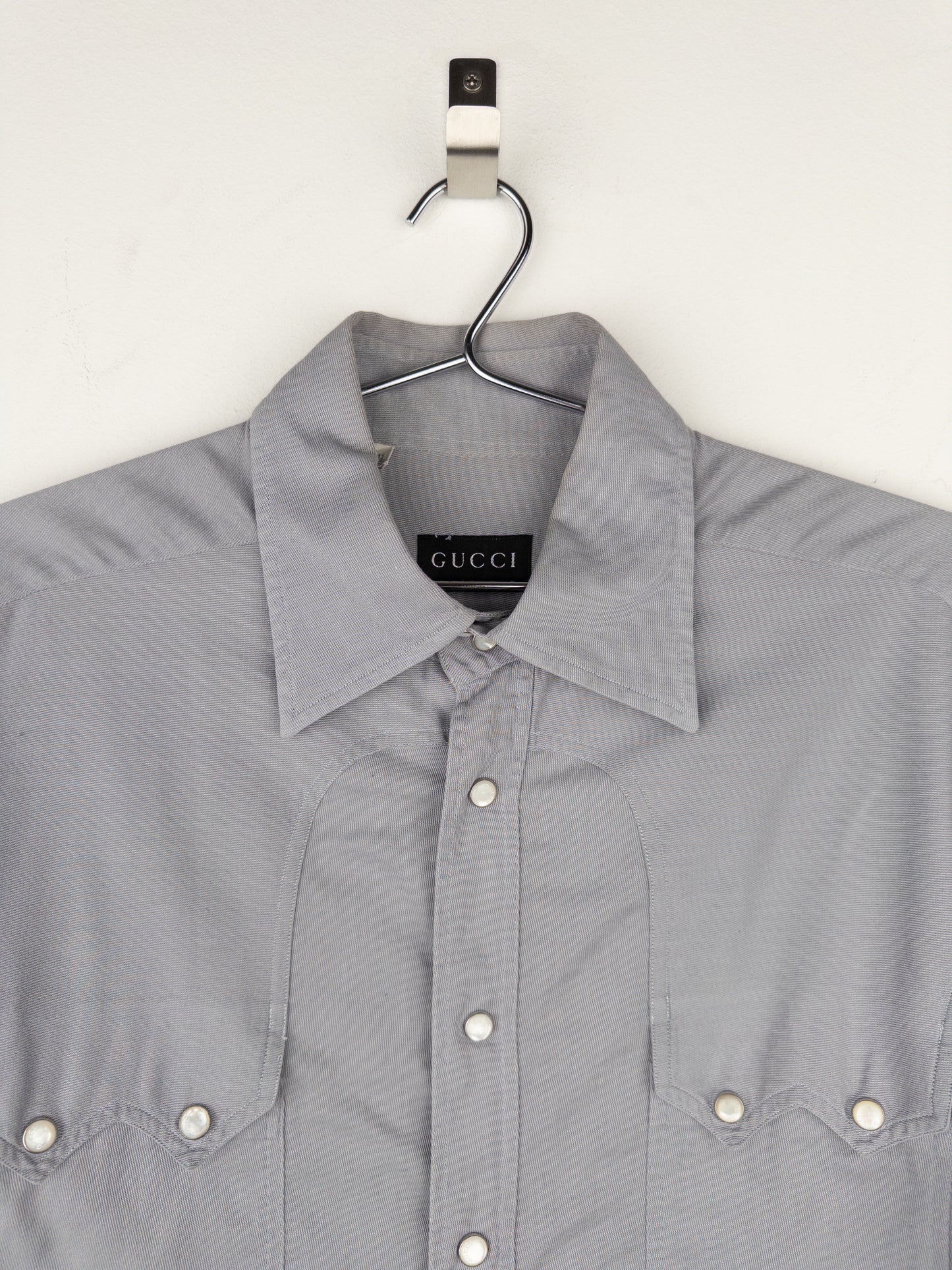 Gucci by Tom Ford AW97 Pearl-Button Cowboy Western Button-Up Shirt