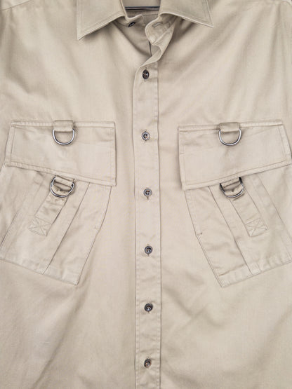 Gucci by Tom Ford SS99 Bondage Cargo Safari Military Button-Up Shirt