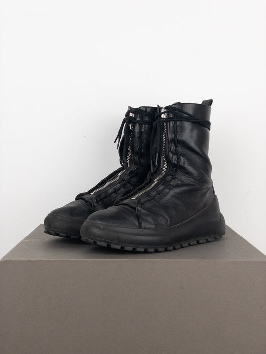 Stone Island ‘Ecco’ Zipper Combat Boots