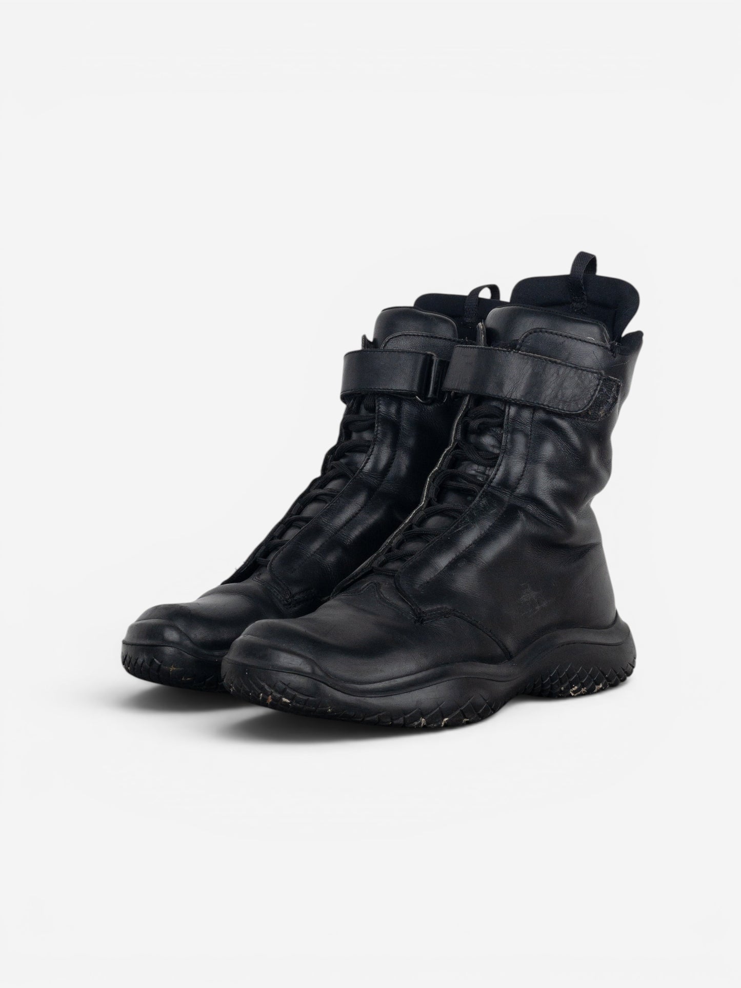 Prada AW99 Square Toe Vibram Combat Boots