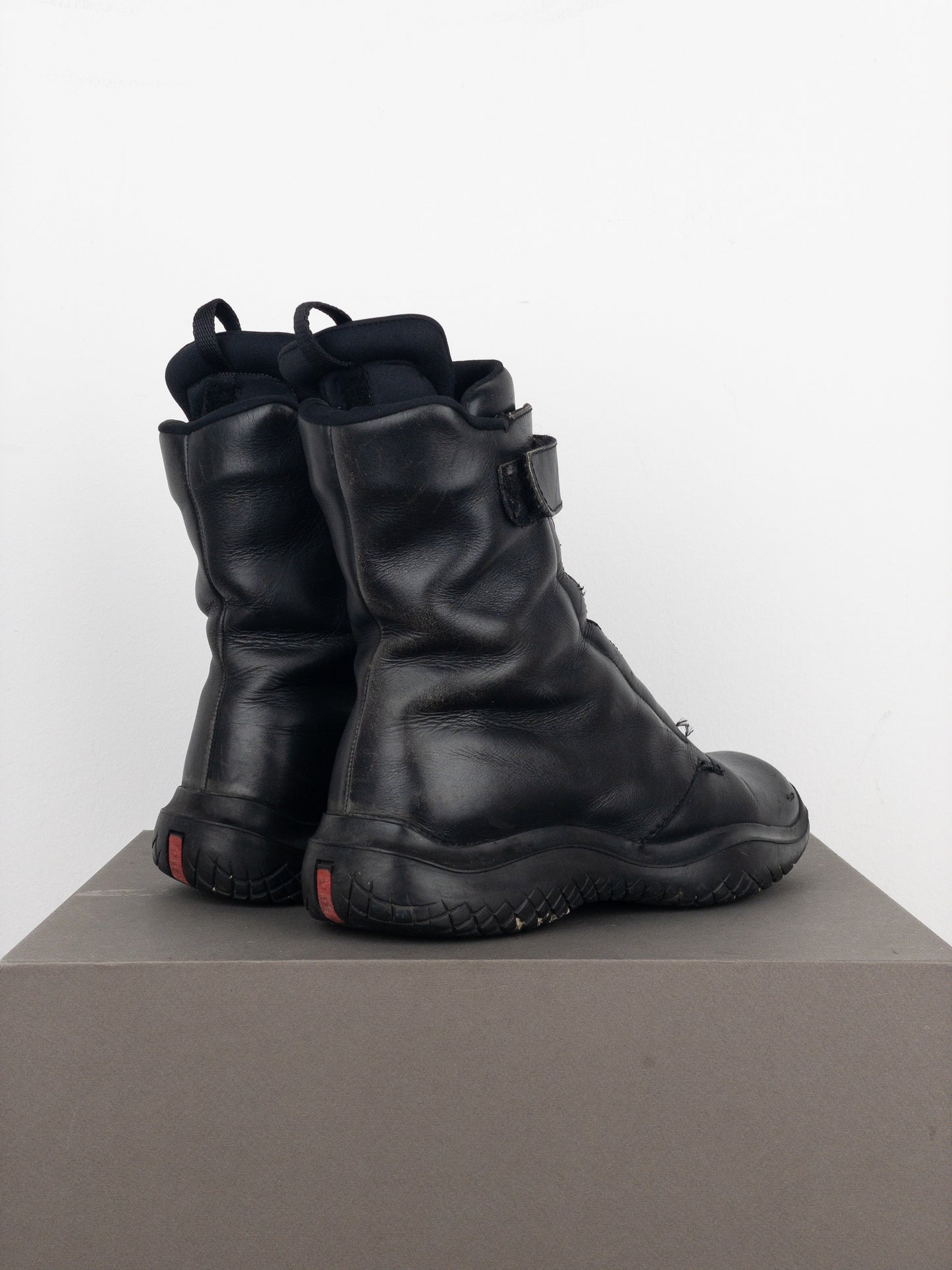 Prada AW99 Square Toe Vibram Combat Boots