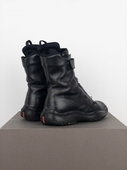 Prada AW99 Square Toe Vibram Combat Boots