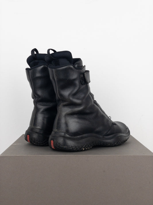 Prada AW99 Square Toe Vibram Combat Boots
