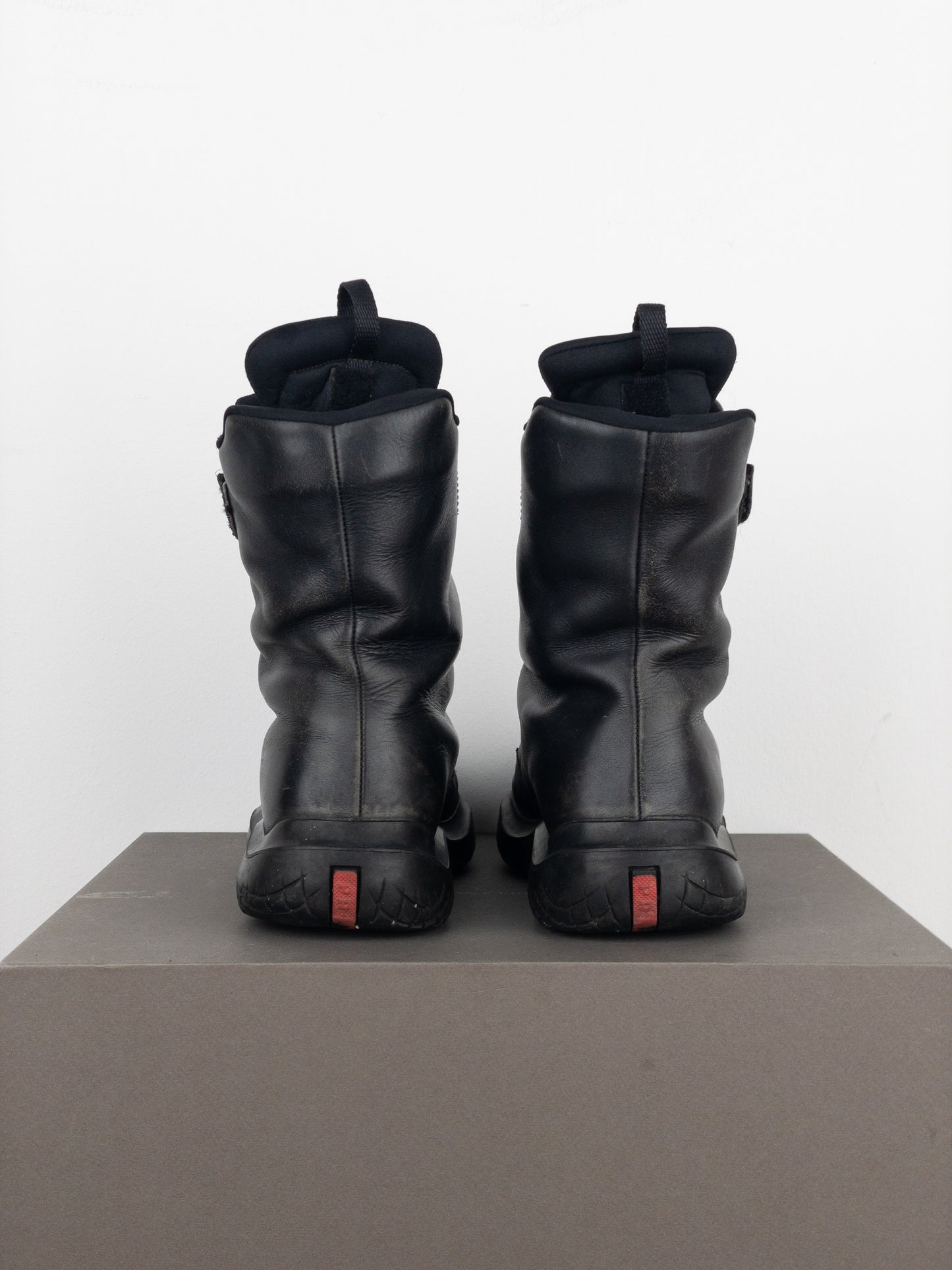 Prada AW99 Square Toe Vibram Combat Boots