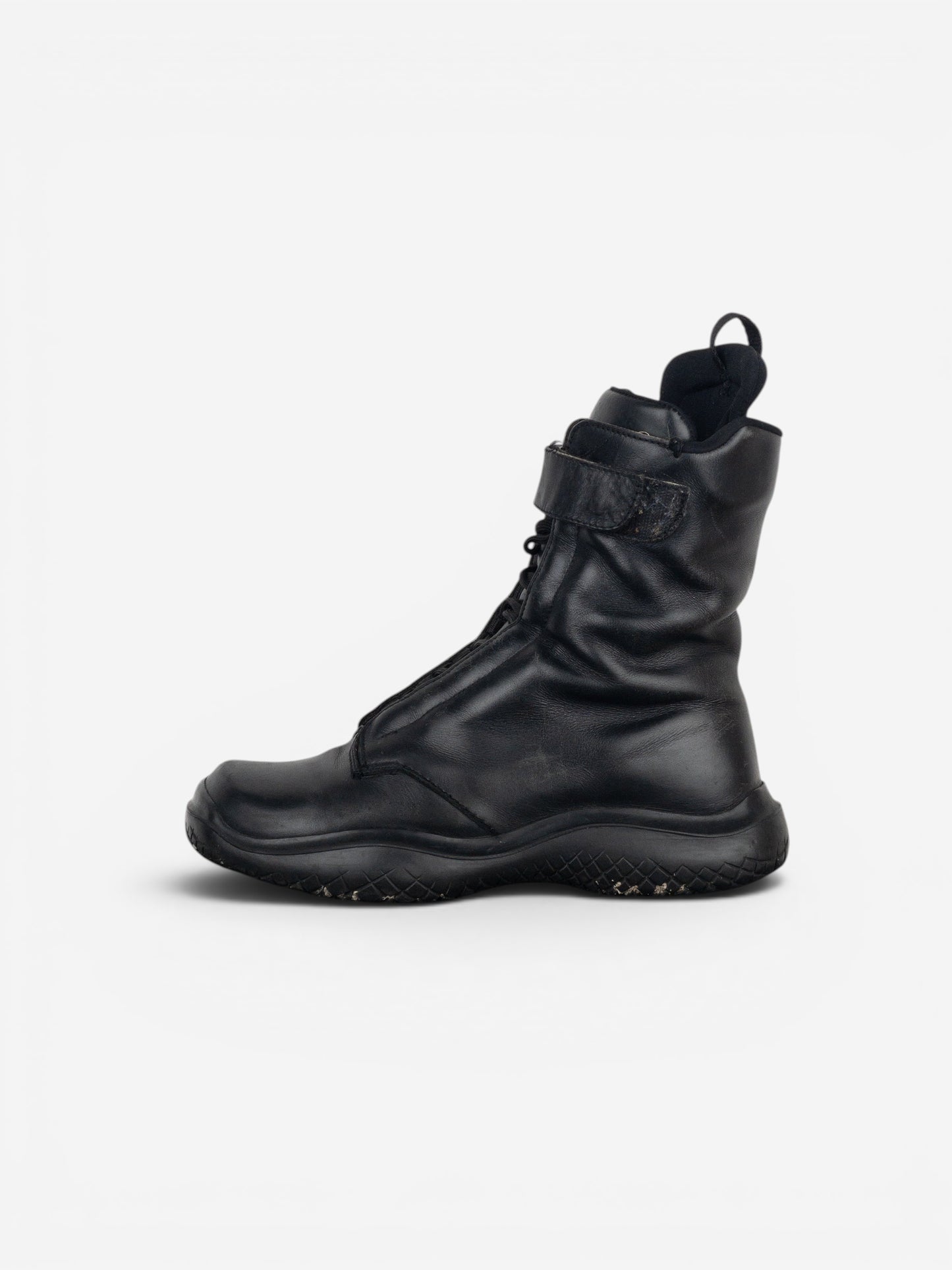 Prada AW99 Square Toe Vibram Combat Boots