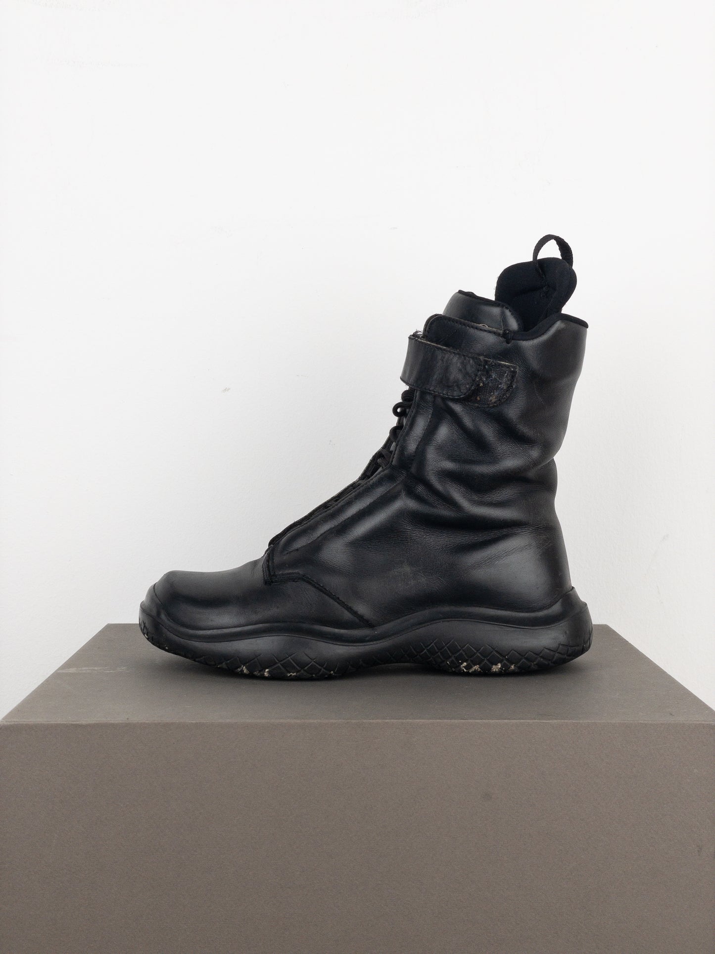 Prada AW99 Square Toe Vibram Combat Boots