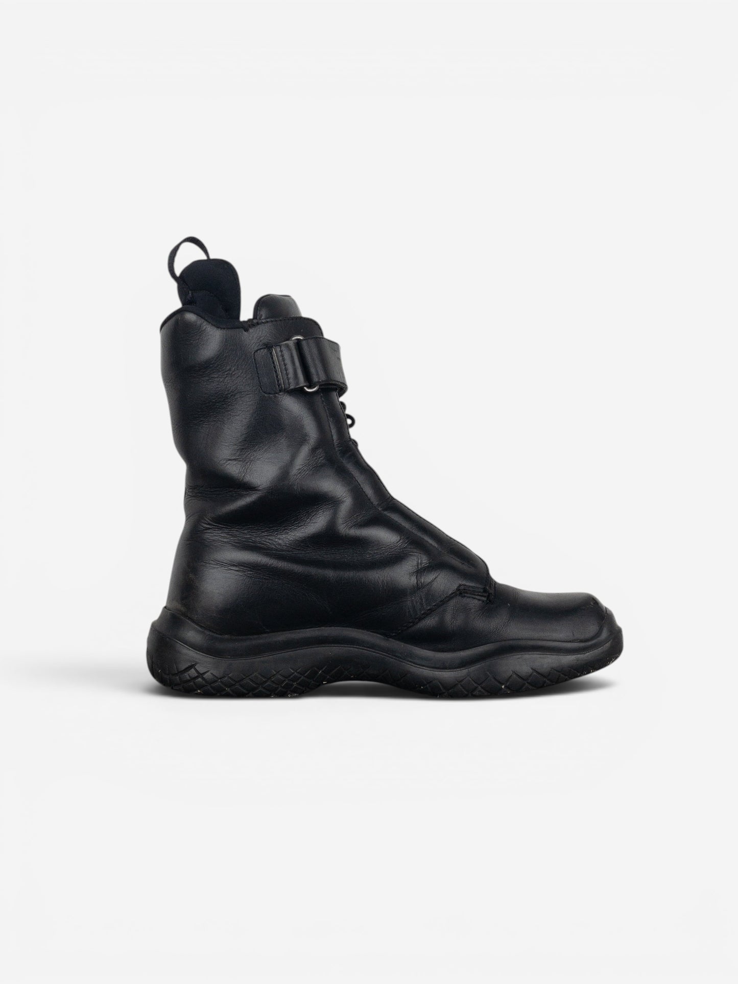 Prada AW99 Square Toe Vibram Combat Boots