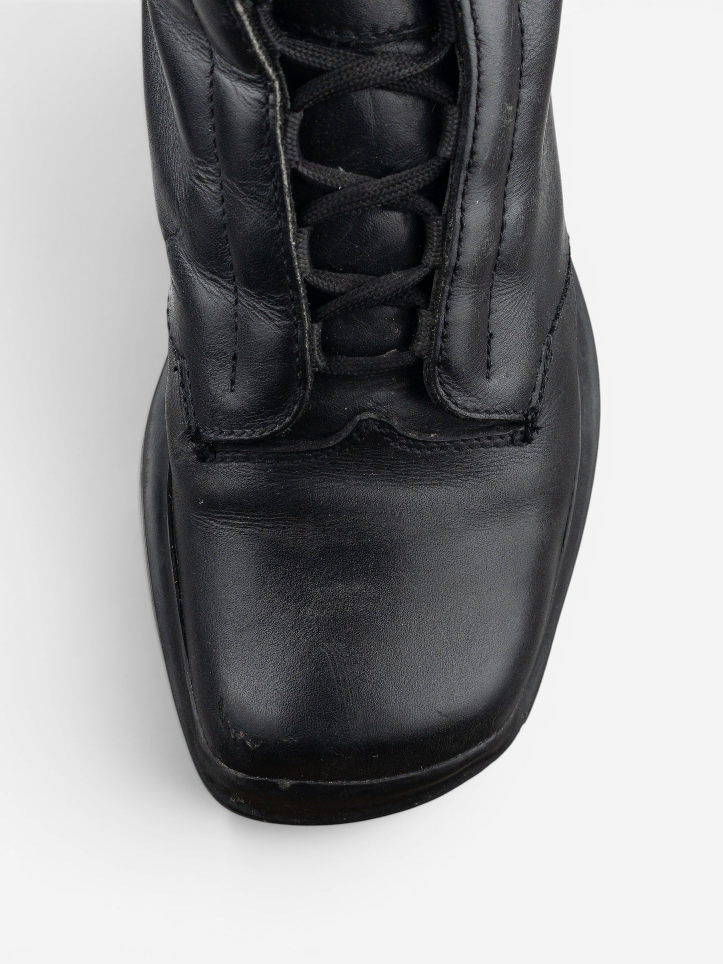 Prada AW99 Square Toe Vibram Combat Boots