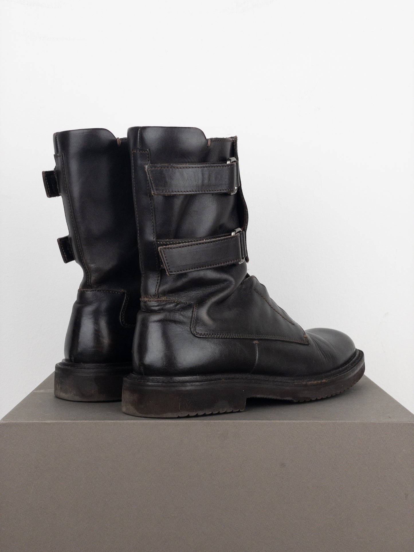 Prada AW99 Square Toe Combat Boots