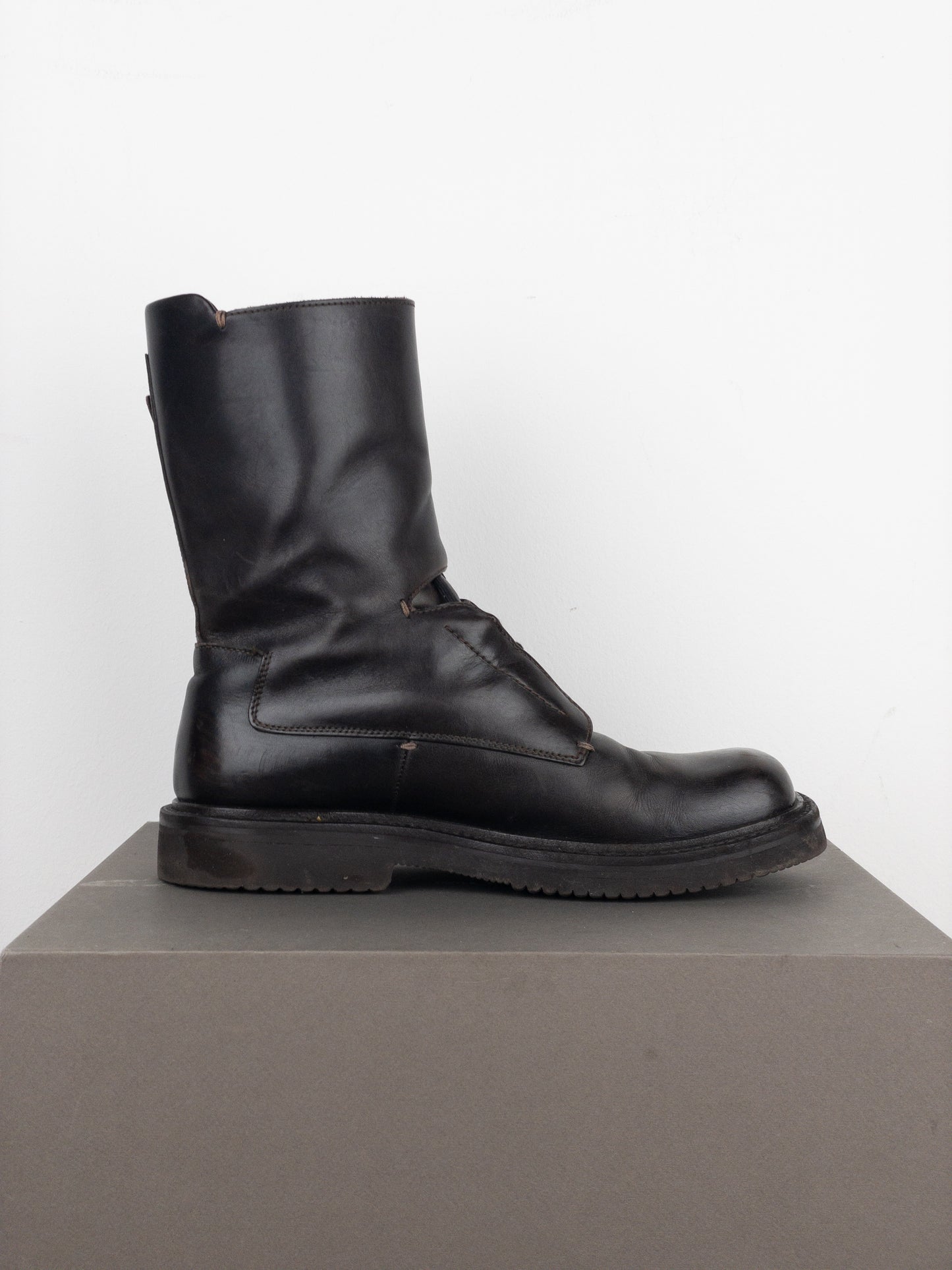 Prada AW99 Square Toe Combat Boots