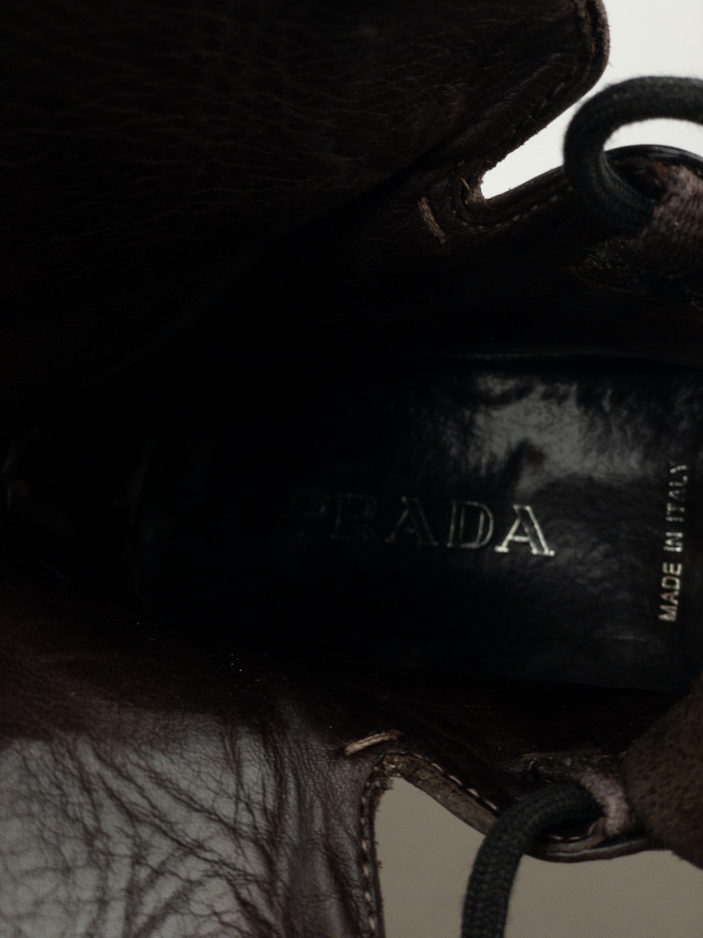 Prada AW99 Square Toe Combat Boots