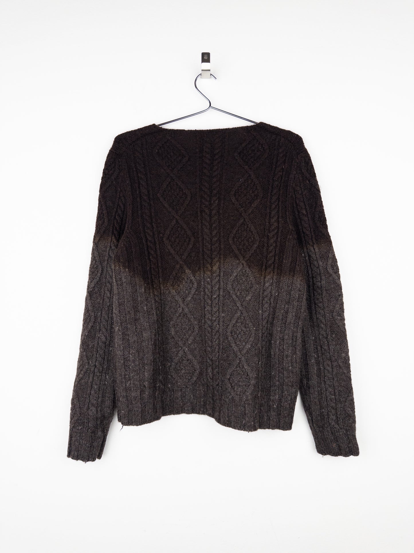 Prada AW04 Ombre Fisherman Cable Knit Sweater