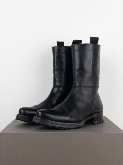 Miu Miu AW01 Pointed-Toe ‘Peco’ Biker Combat Boots