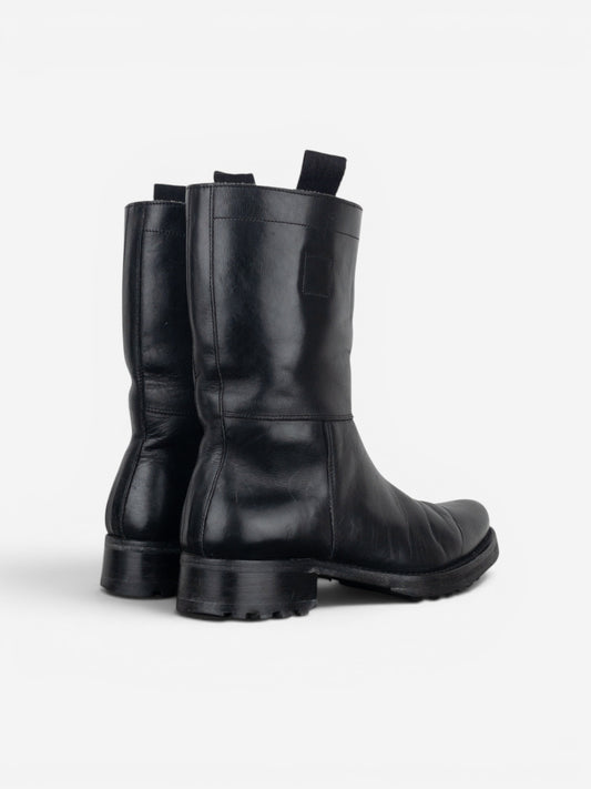 Miu Miu AW01 Pointed-Toe ‘Peco’ Biker Combat Boots – photo 2