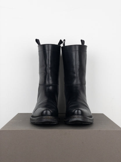 Miu Miu AW01 Pointed-Toe ‘Peco’ Biker Combat Boots