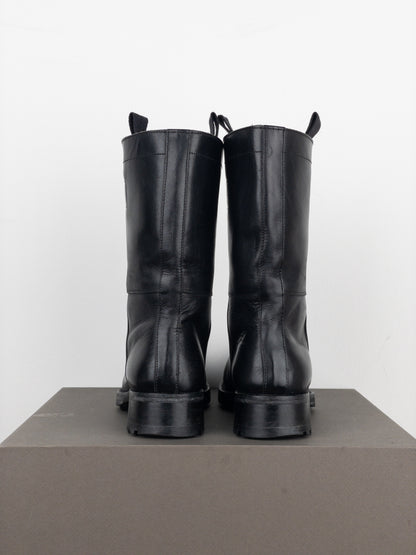 Miu Miu AW01 Pointed-Toe ‘Peco’ Biker Combat Boots